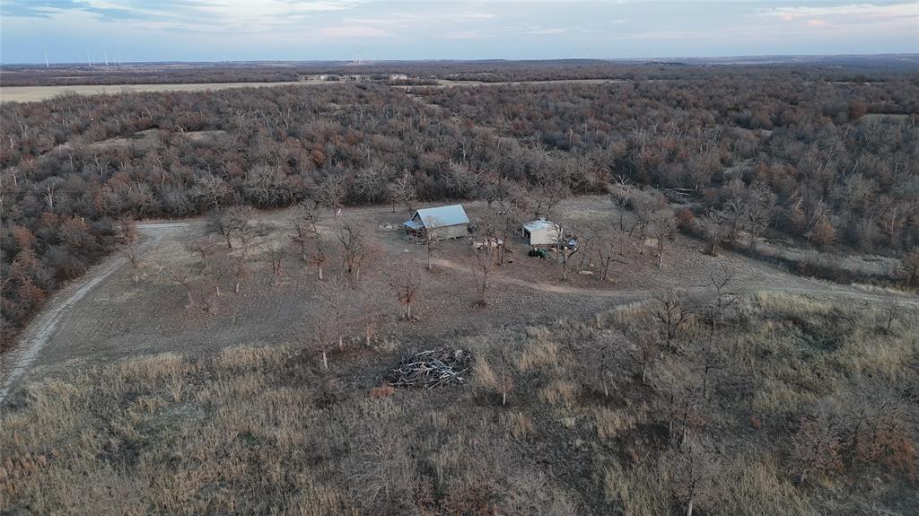 1921 Salt Creek Road Jacksboro, TX 76458 - Photo 27 of 37 a view of a dry yard with lots of trees