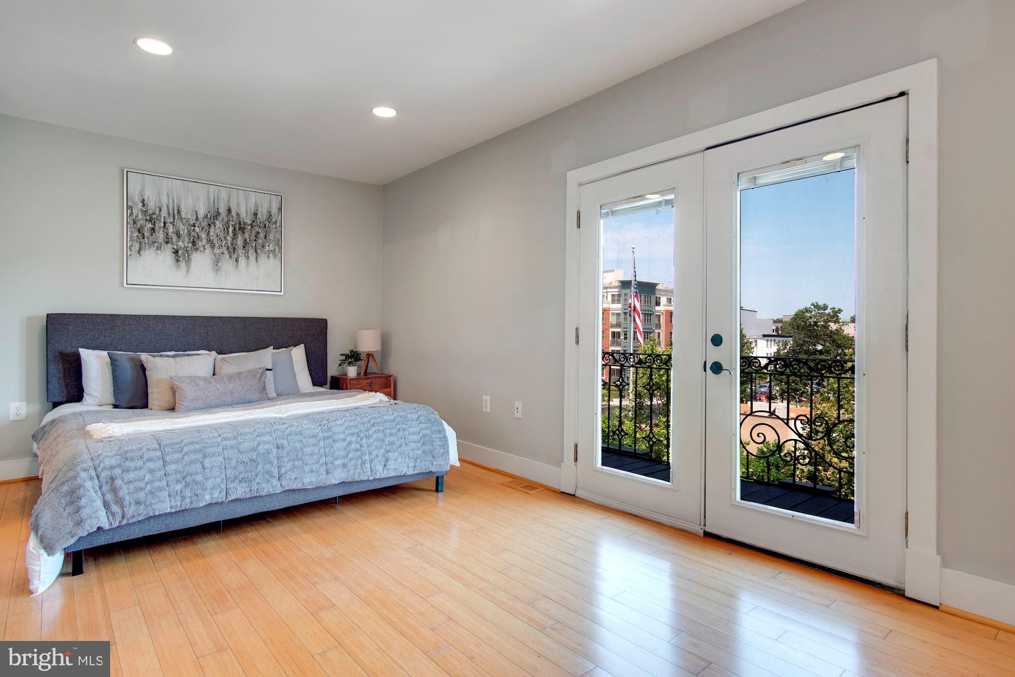 1409 G Street Northeast, Unit 21 Washington, DC 20002 - Photo 16 of 27 Owner's suite has French doors to balcony