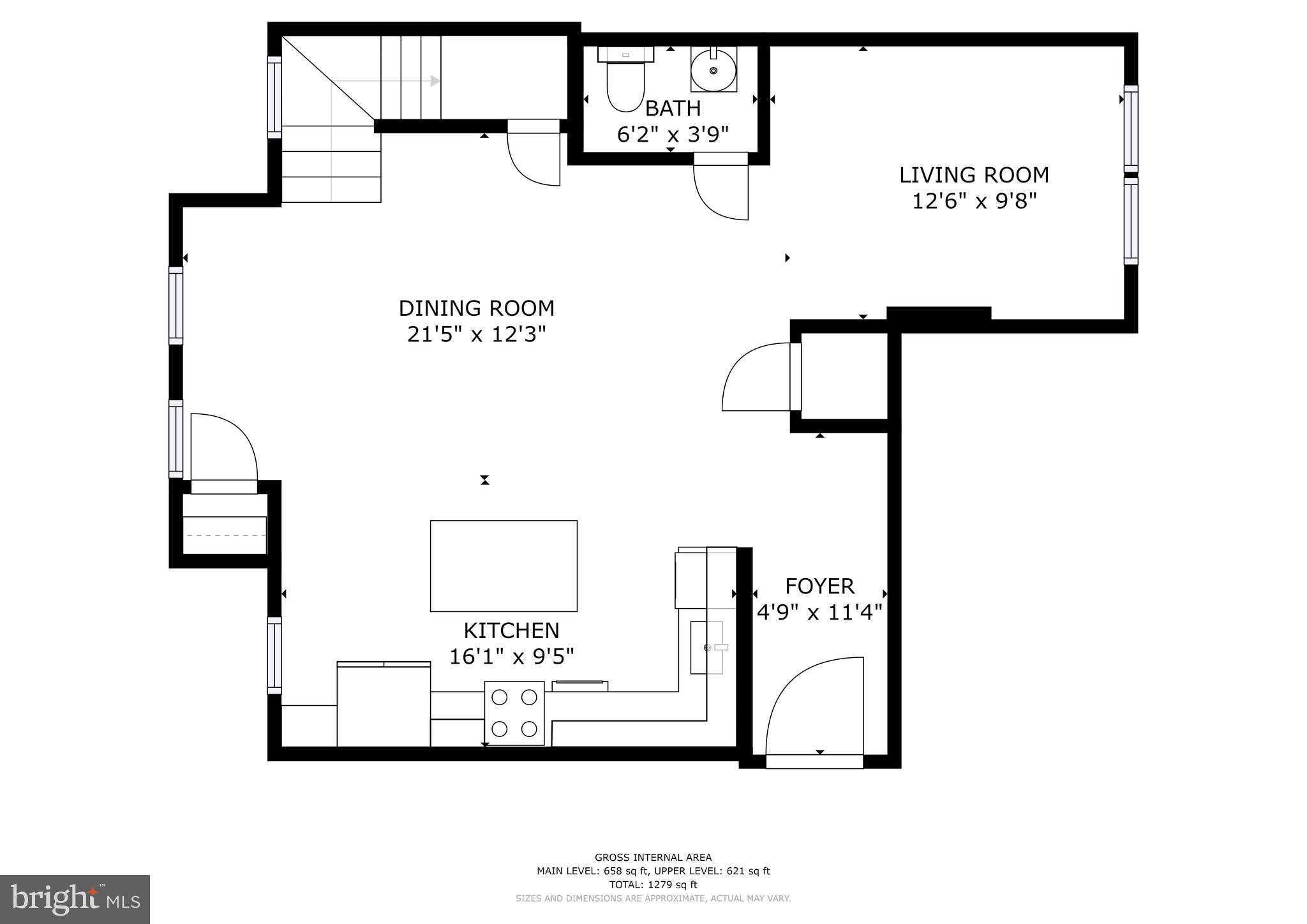 1409 G Street Northeast, Unit 21 Washington, DC 20002 - Photo 26 of 27 Floor Plan - Main Level