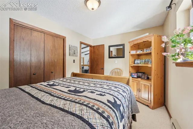 a view of a lake with a mountain in the background