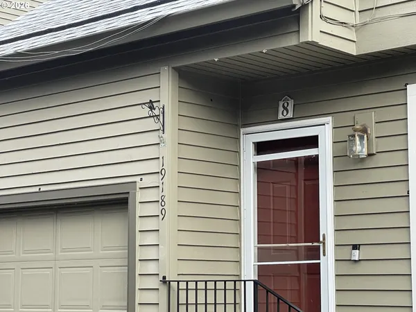 a view of front door