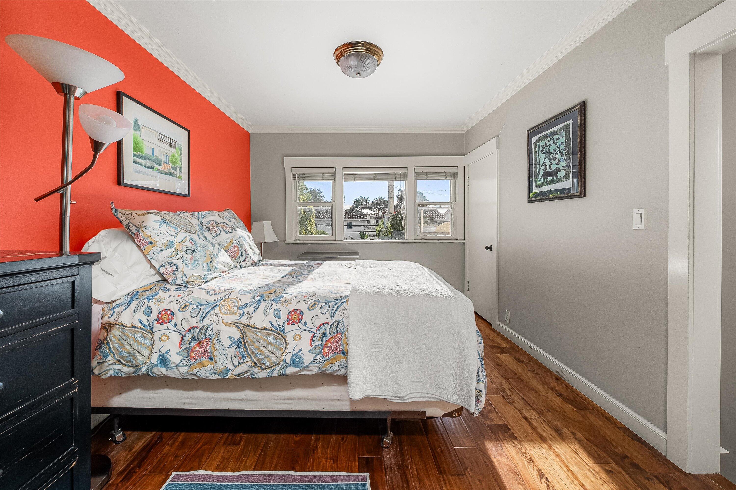118 Chapala Street Santa Barbara, CA 93101 - Photo 29 of 46 a bedroom with a bed and window