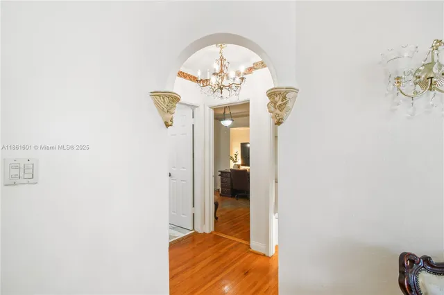 a view of a hallway with interior of the house