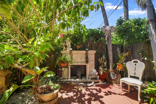a front view of a house with patio