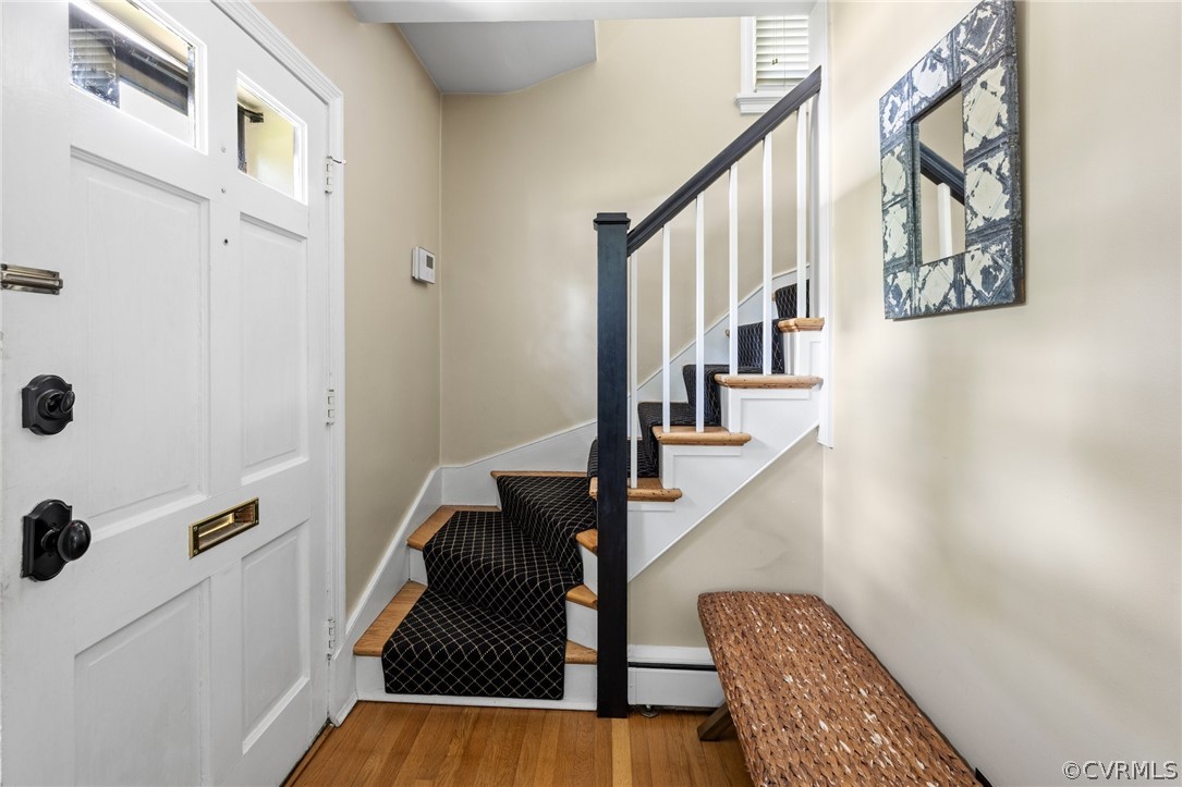 1003 Bevridge Road Richmond, VA 23226 - Photo 5 of 29 a view of entryway and hall with wooden floor