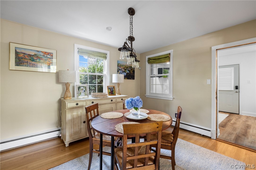 1003 Bevridge Road Richmond, VA 23226 - Photo 9 of 29 a dining room with furniture window and wooden floor