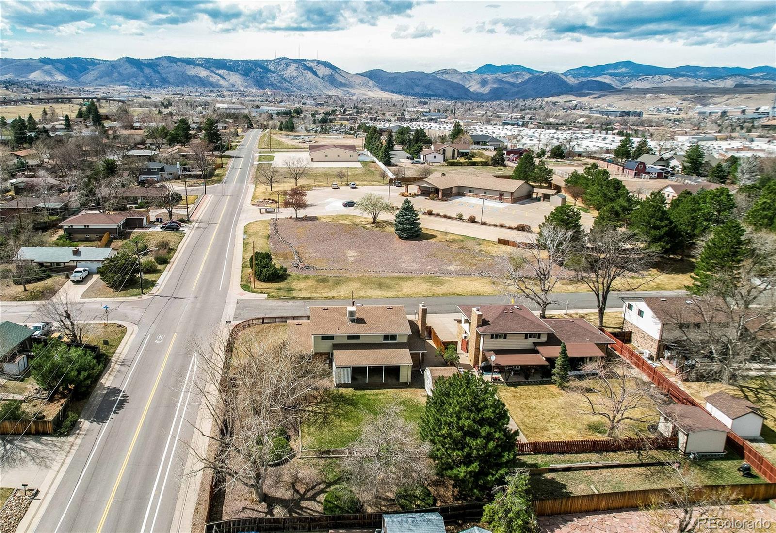 806 Cole Street Golden, CO 80401 - Photo 20 of 36 an aerial view of residential houses with outdoor space
