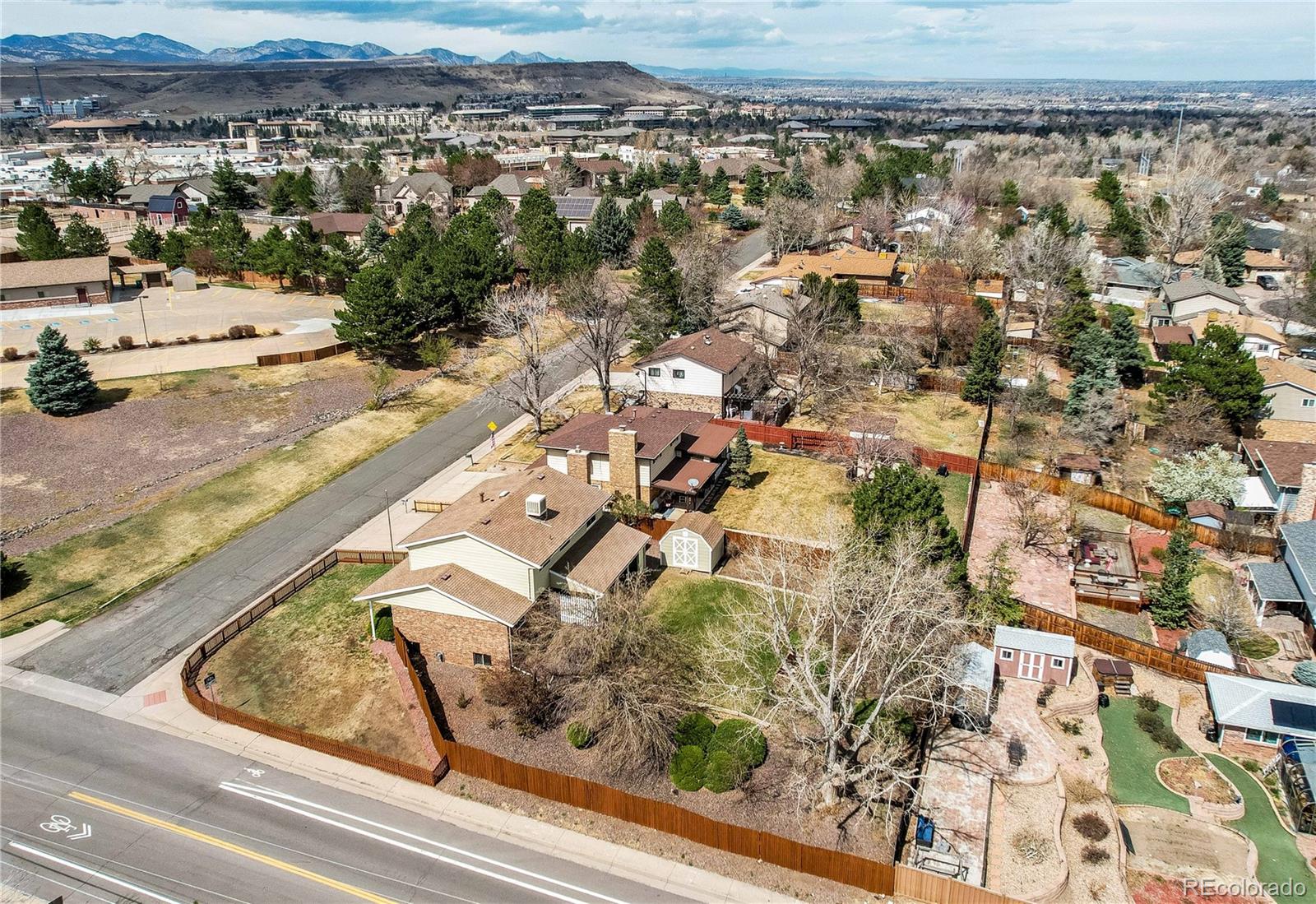 806 Cole Street Golden, CO 80401 - Photo 2 of 36 an aerial view of residential houses with outdoor space
