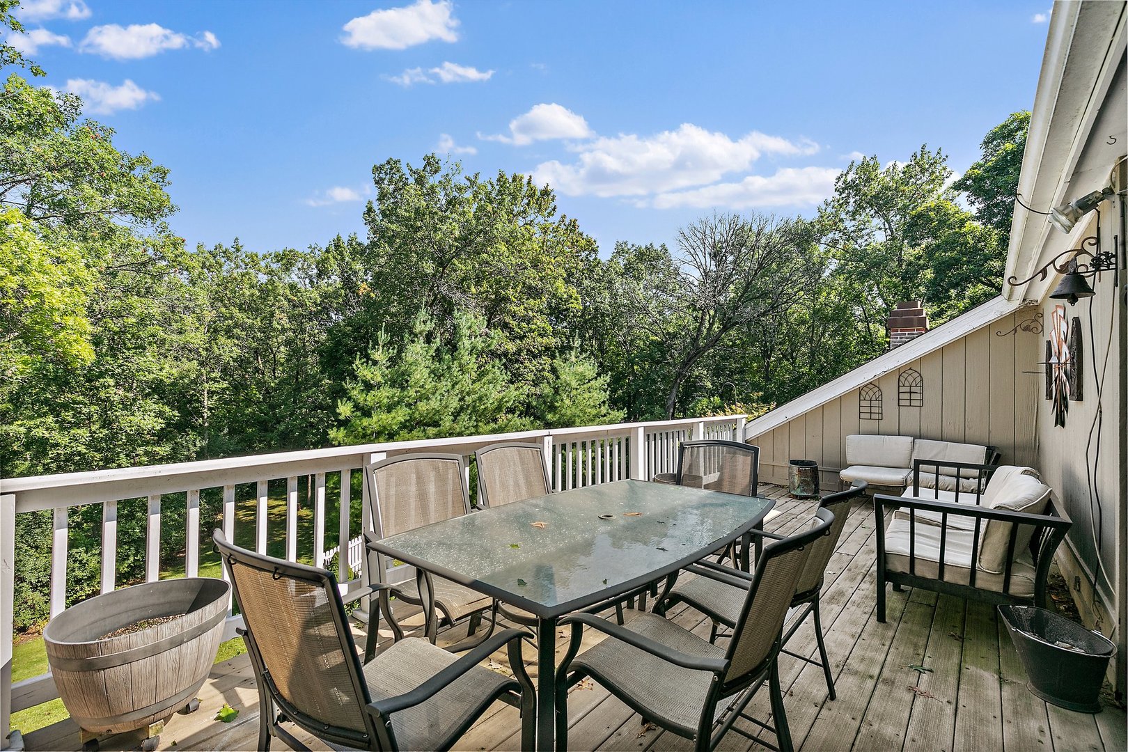 5305 North Ridgeway Road Ringwood, IL 60072 - Photo 21 of 27 a view of a patio on the roof deck
