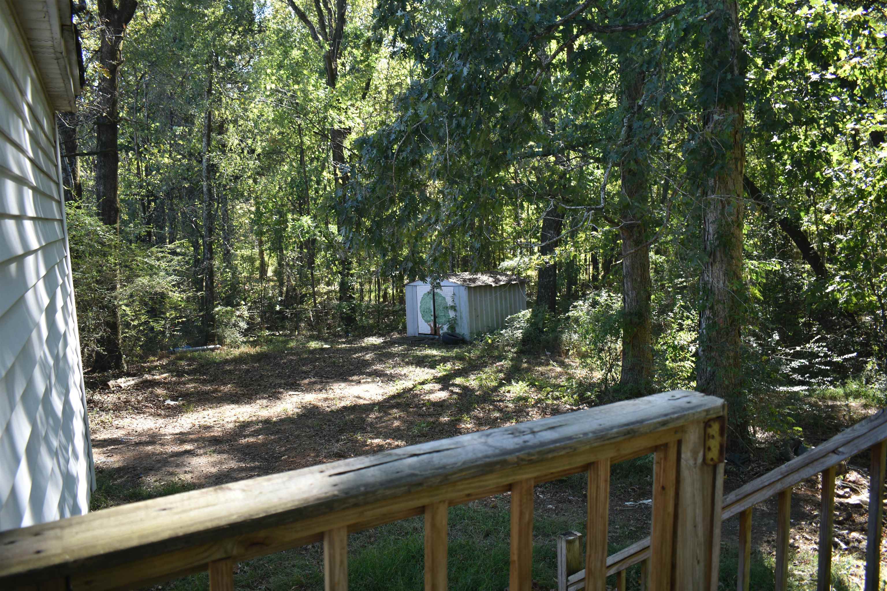 6907 45th Highway Ramer, TN 38367 - Photo 5 of 17 View of yard with a forest view and a storage shed