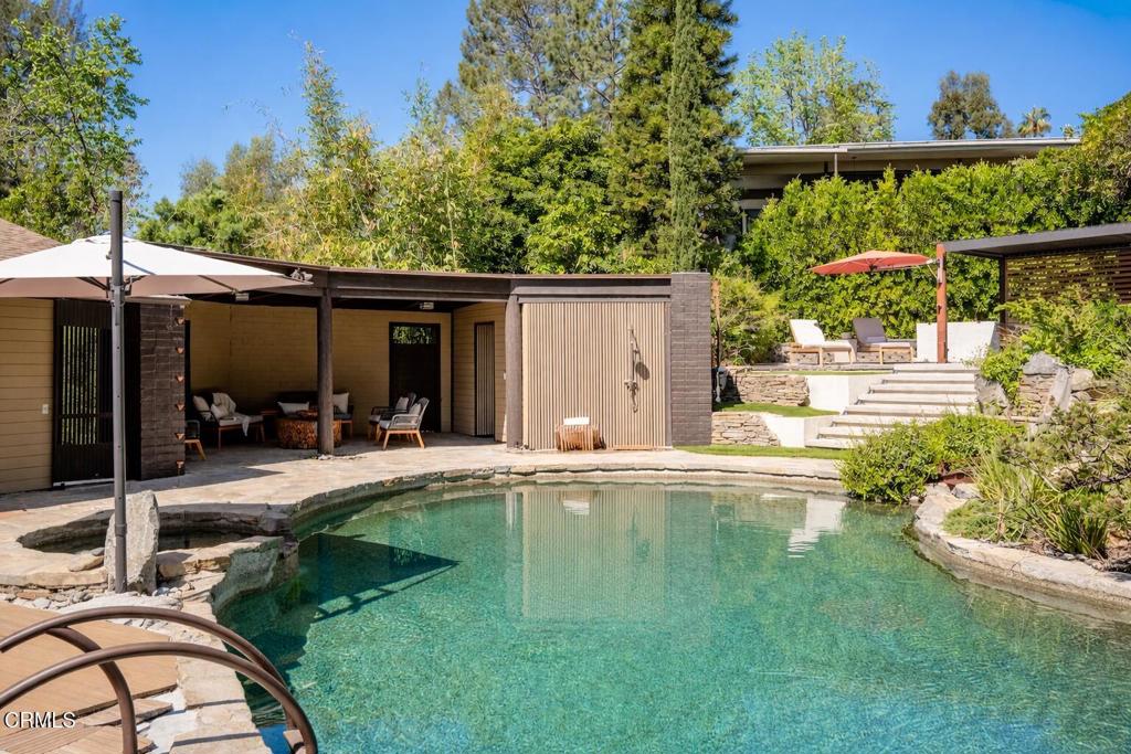 760 Laguna Road Pasadena, CA 91105 - Photo 29 of 40 Cabana and Outdoor Shower