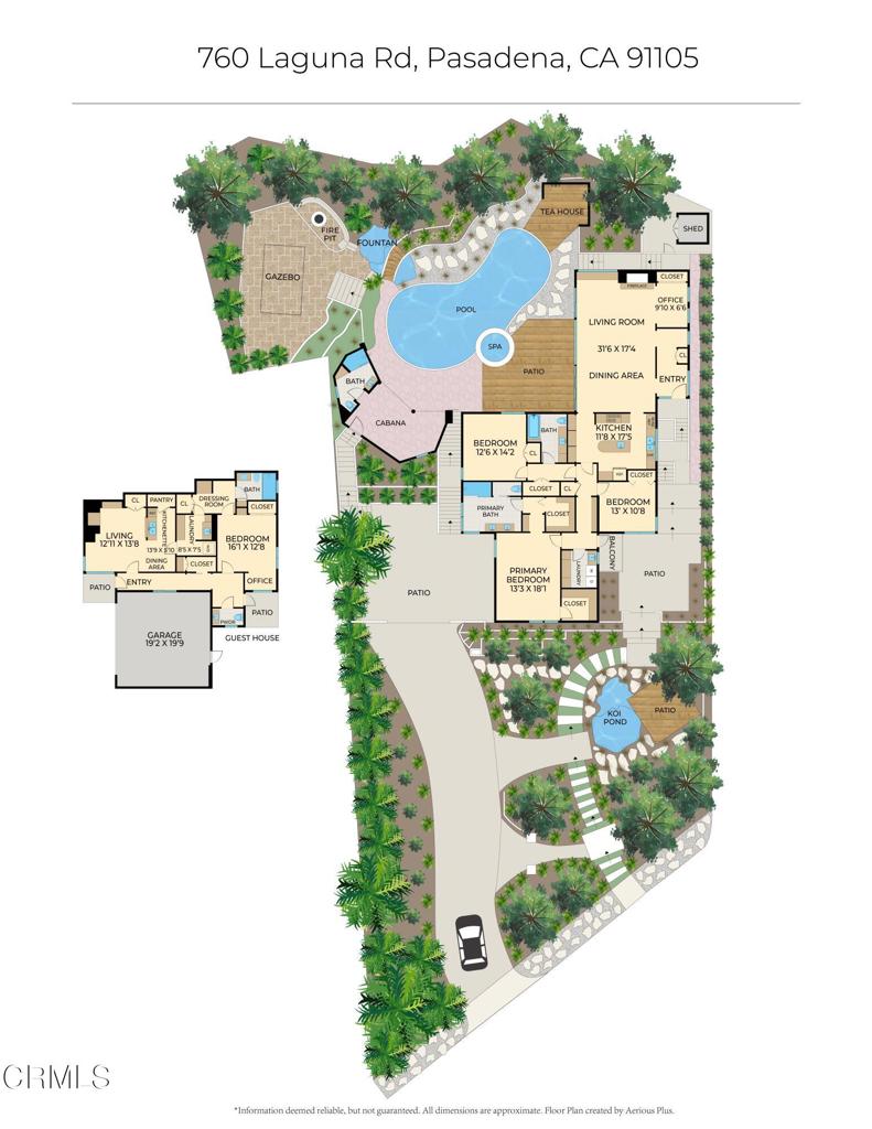 760 Laguna Road Pasadena, CA 91105 - Photo 40 of 40 Floor Plan