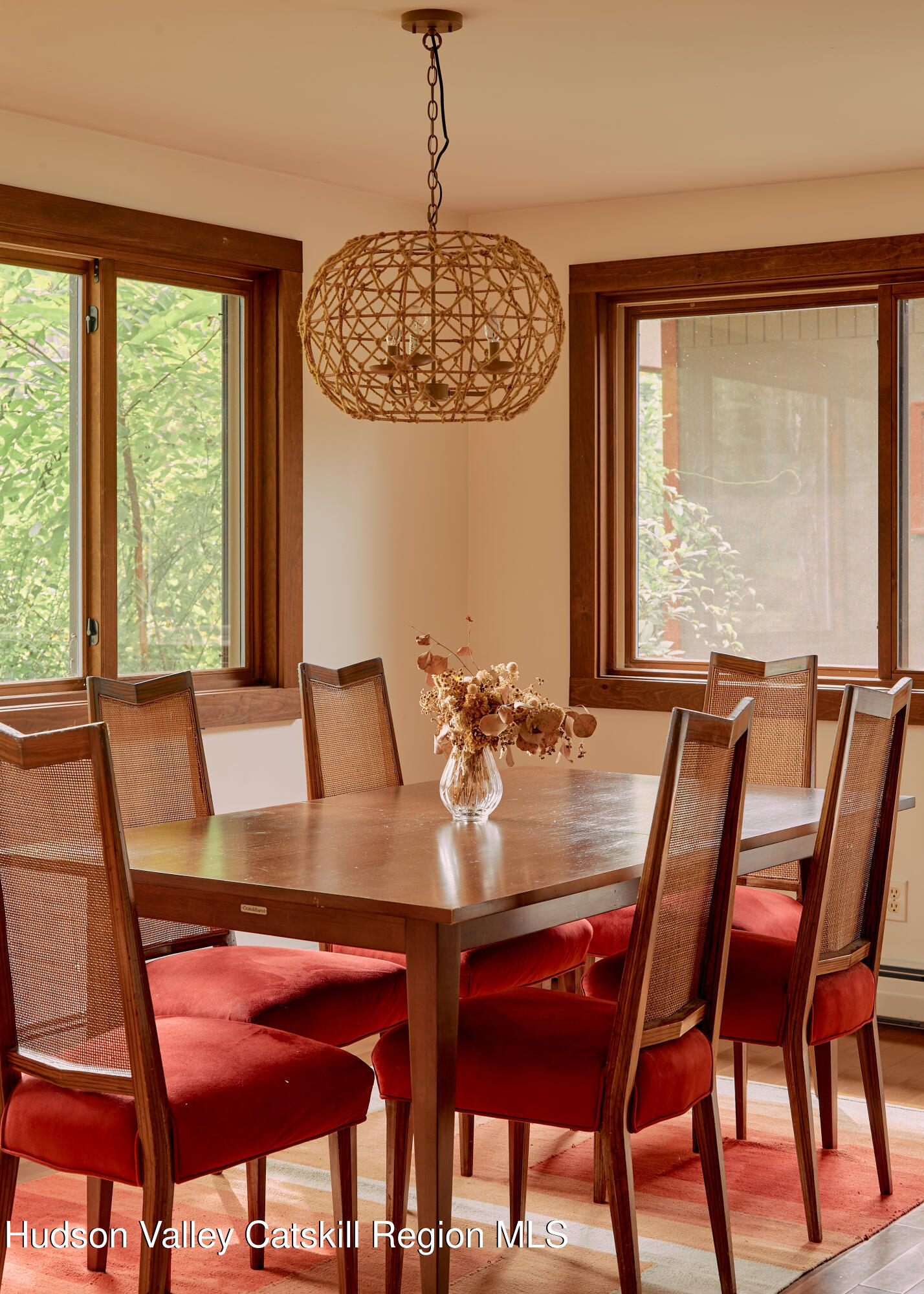 33 Race Track Road Bearsville, NY 12409 - Photo 14 of 37 a view of a dining room with furniture window and outside view