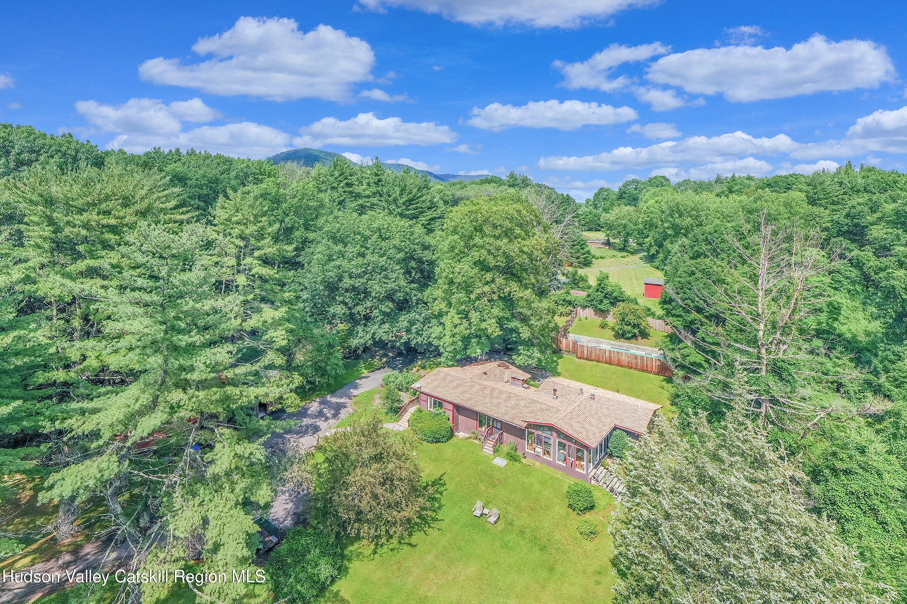 33 Race Track Road Bearsville, NY 12409 - Photo 33 of 37 a aerial view of a house with a yard
