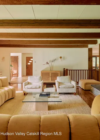 a living room with furniture or couch and a fireplace