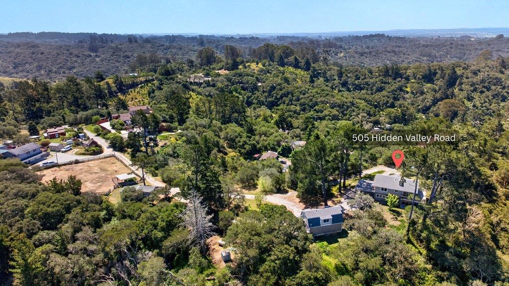 505 Hidden Valley Road Watsonville, CA 95076 - Photo 7 of 72 an aerial view of a house with a street