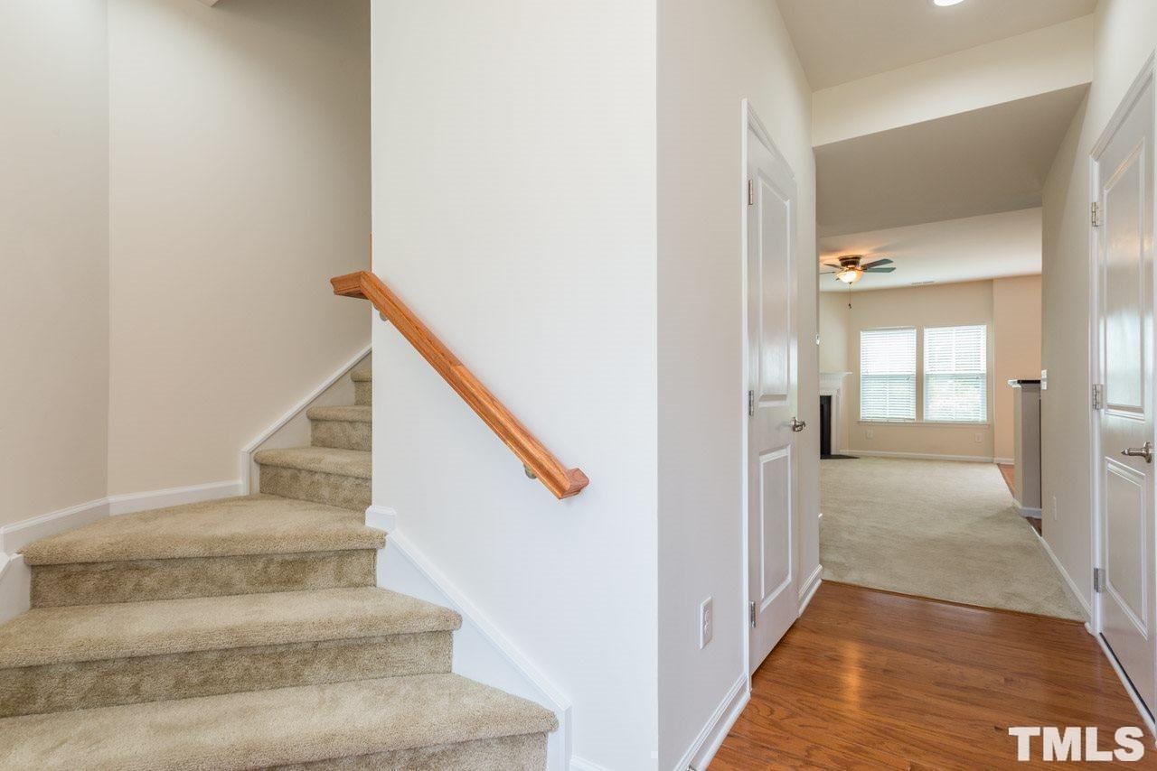 473 Panorama View Loop Cary, NC 27519 - Photo 2 of 17 a view of entryway and hall with wooden floor