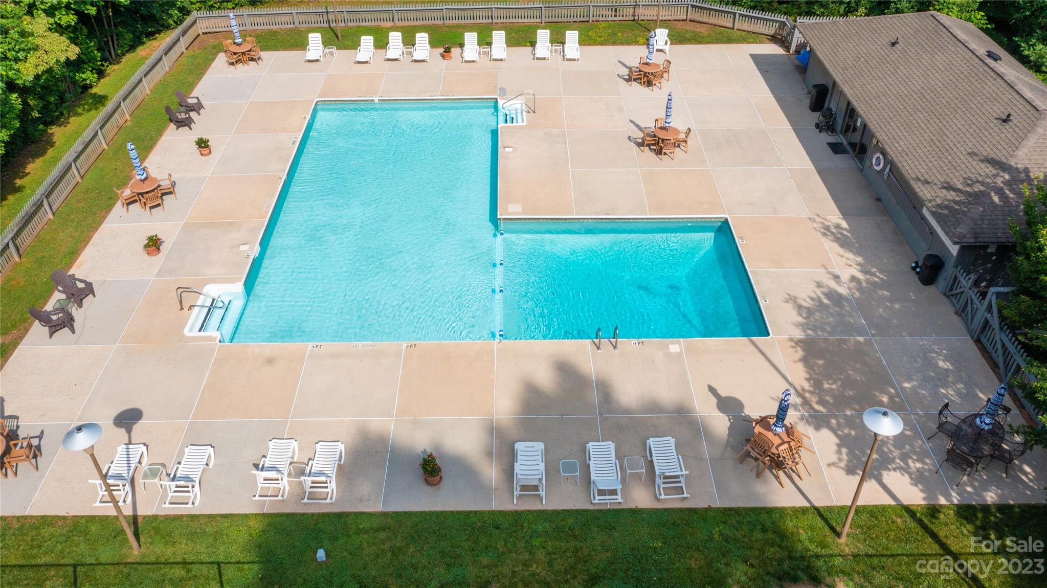 309 Victory Trail Morganton, NC 28655 - Photo 18 of 24 swimming pool view with a yard