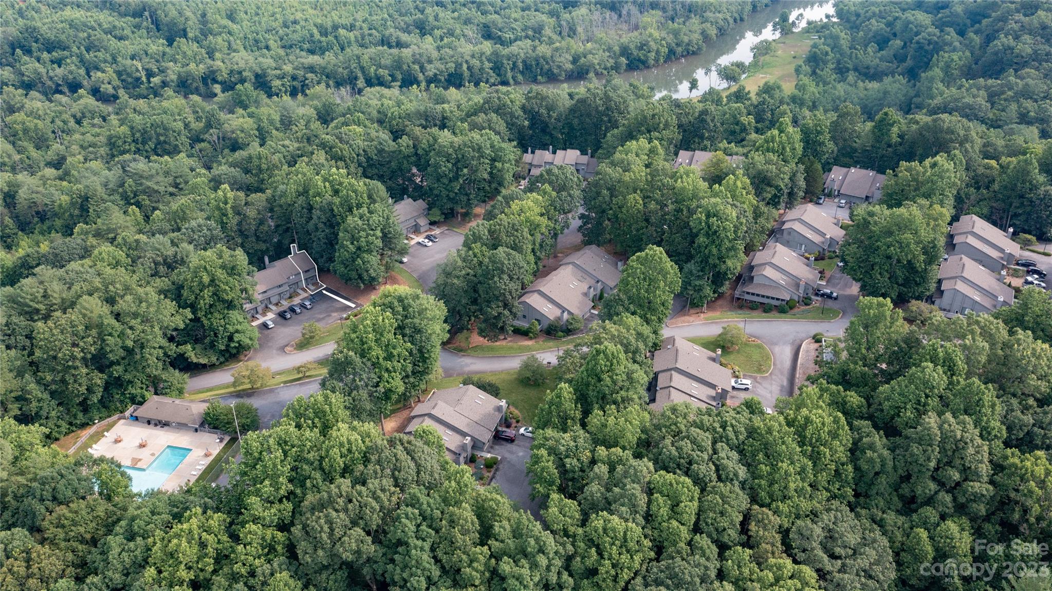 309 Victory Trail Morganton, NC 28655 - Photo 23 of 24 an aerial view of residential house with outdoor space and trees all around