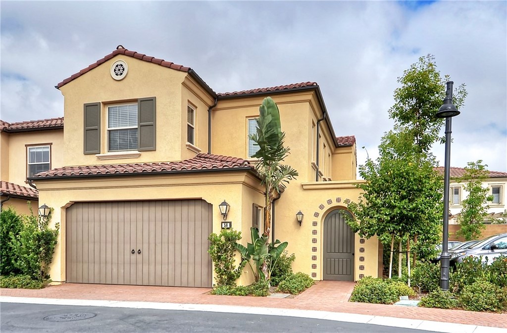 a front view of a house