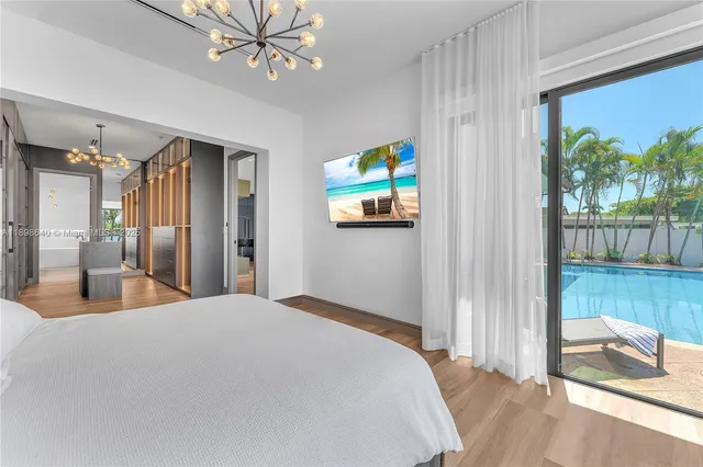 a view of a kitchen from the hallway