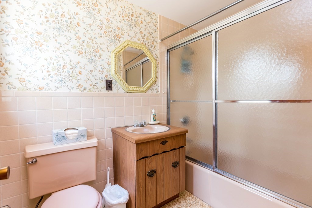 10 Dowd Avenue Wareham, MA 02571 - Photo 17 of 34 a bathroom with a sink toilet vanity and shower