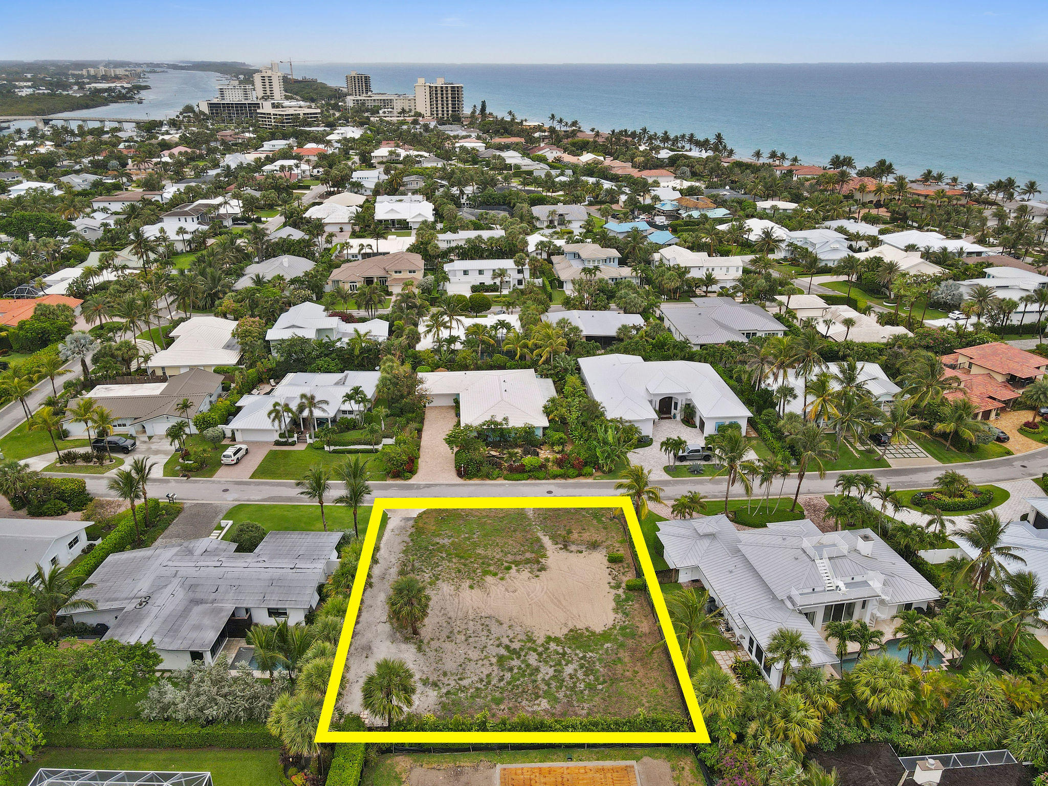 141 Beacon Lane Jupiter Inlet Colony, FL 33469 - Photo 12 of 21 141BeaconLaneAerial(10)_marked