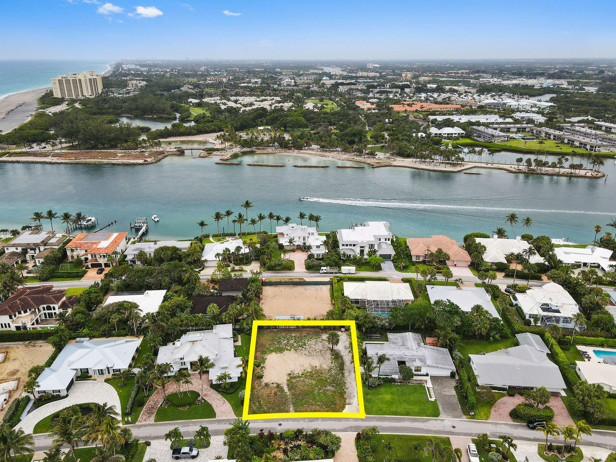 141 Beacon Lane Jupiter Inlet Colony, FL 33469 - Photo 2 of 21 141BeaconLaneAerial(6)_marked