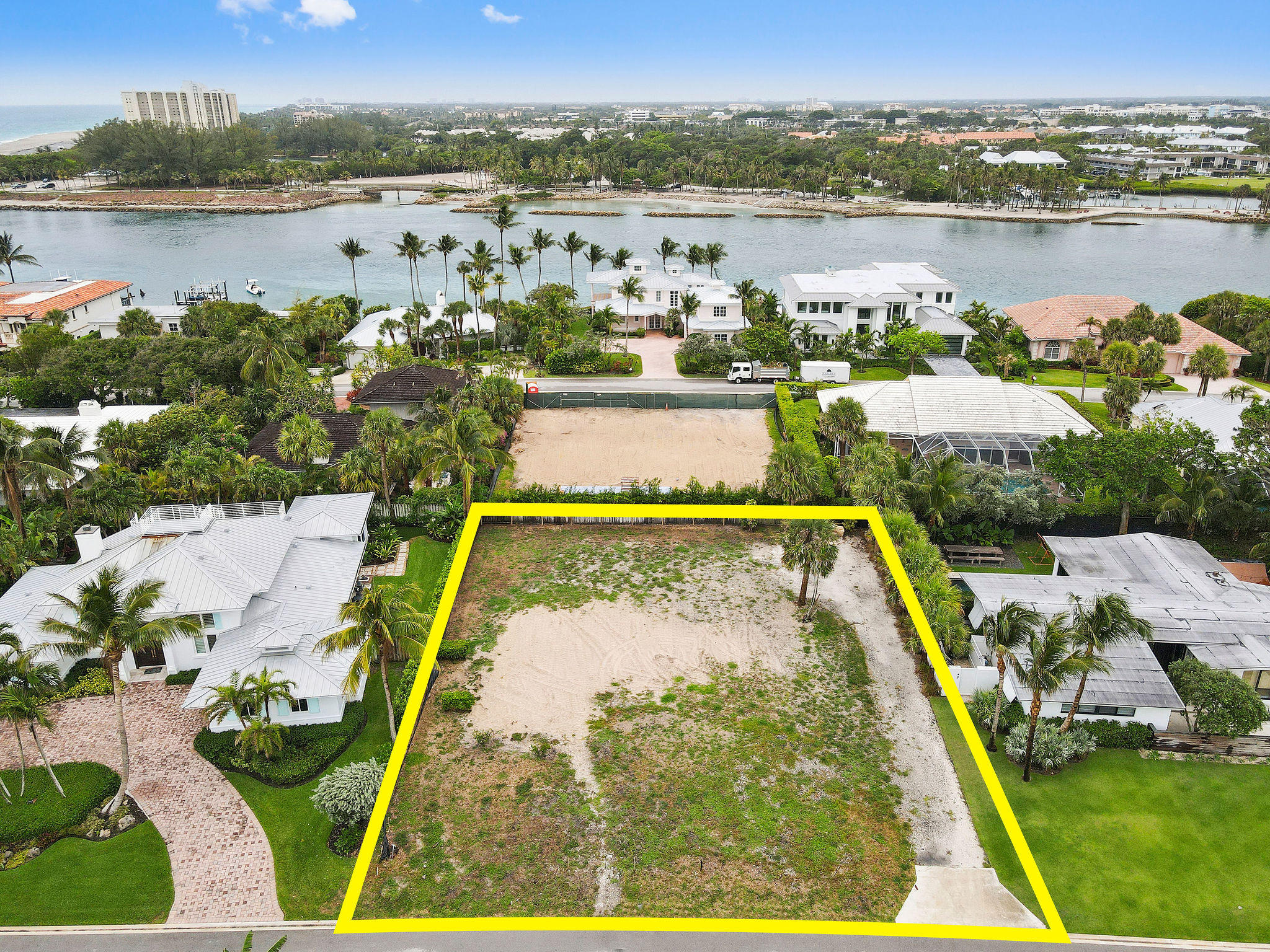 141 Beacon Lane Jupiter Inlet Colony, FL 33469 - Photo 6 of 21 141BeaconLaneAerial(4)_marked