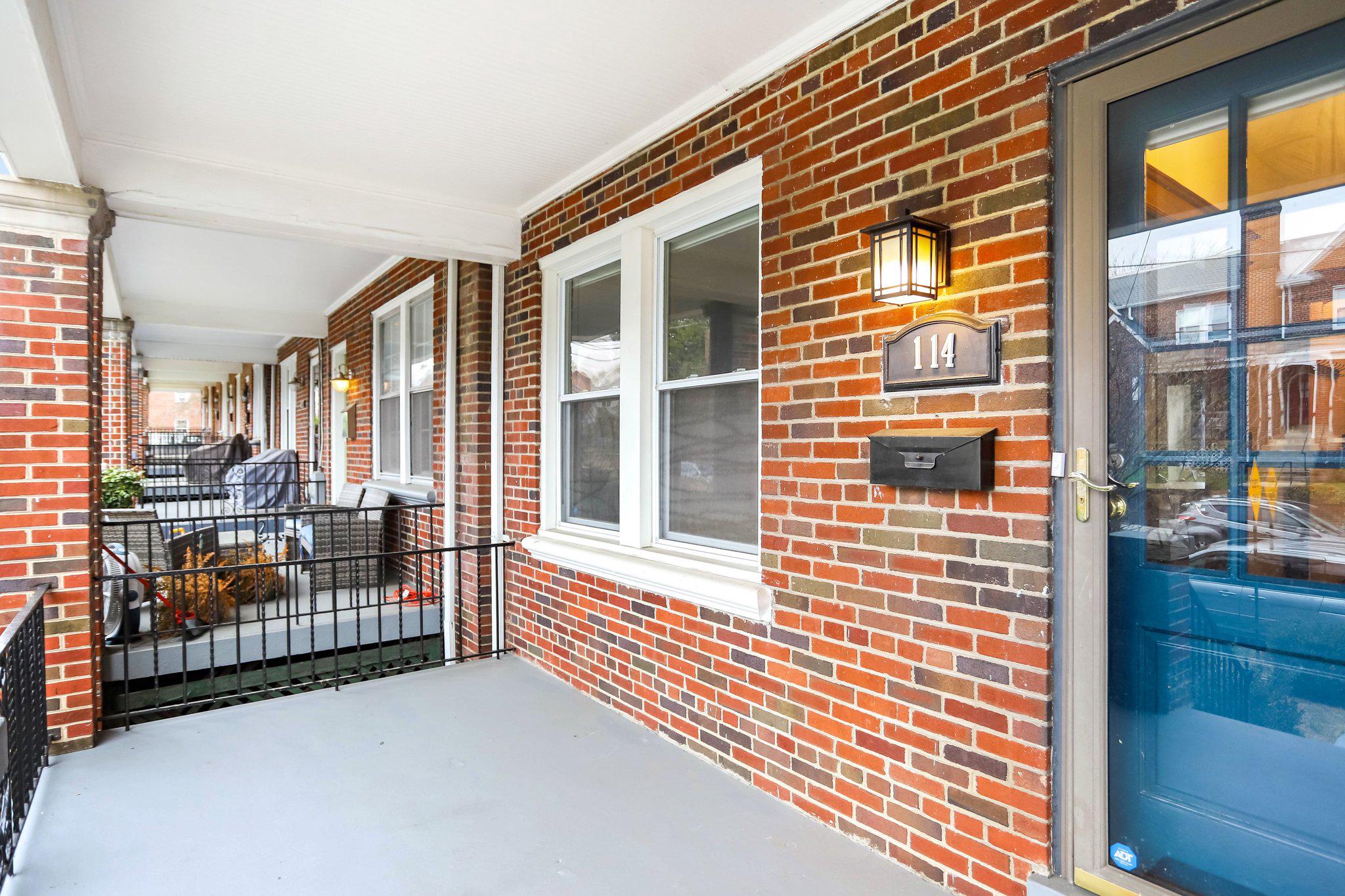 114 Madison Street Northwest Washington, DC 20011 - Photo 3 of 80 a view of porch with a porch
