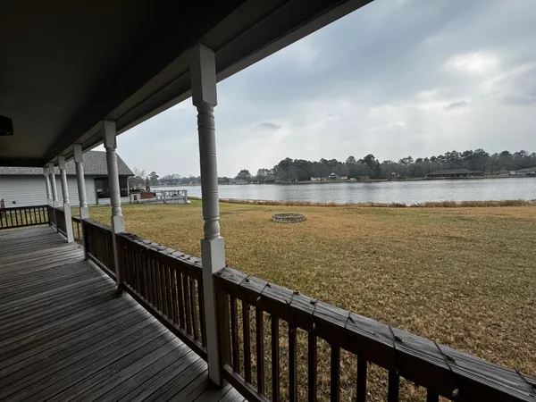a view of ocean from a balcony
