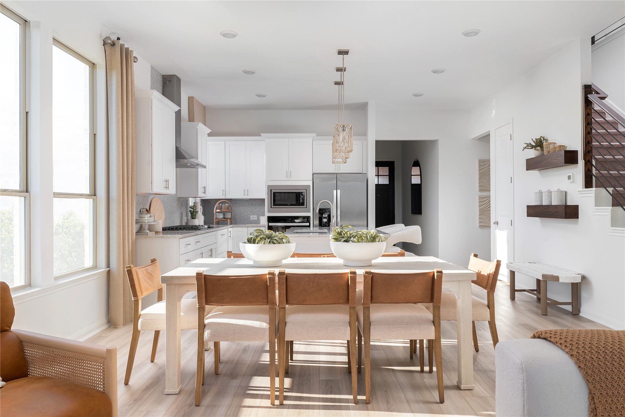 15159 Wild Gully Way Conroe, TX 77302 - Photo 8 of 33 a dining room with furniture and a large window