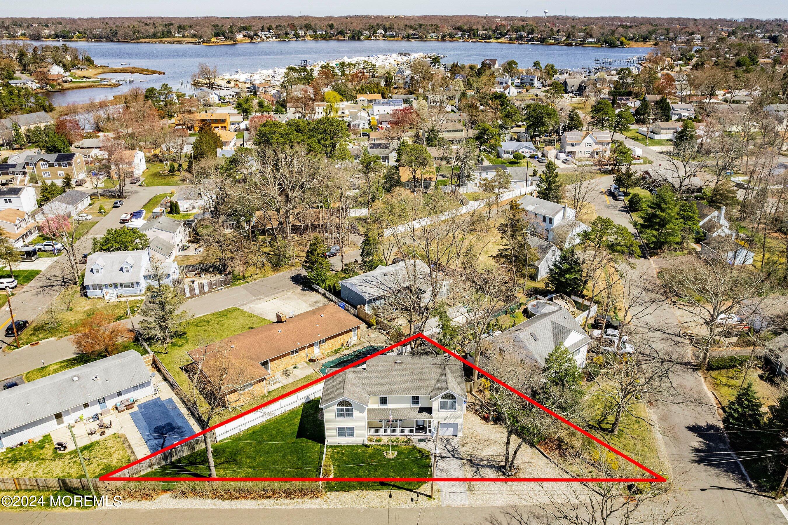 205 Walnut Drive Brick, NJ 08724 - Photo 37 of 44 03-Front Aerial OUTLINE