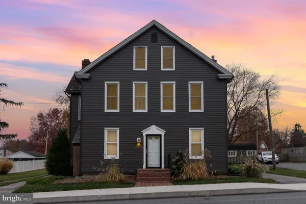 a front view of a house