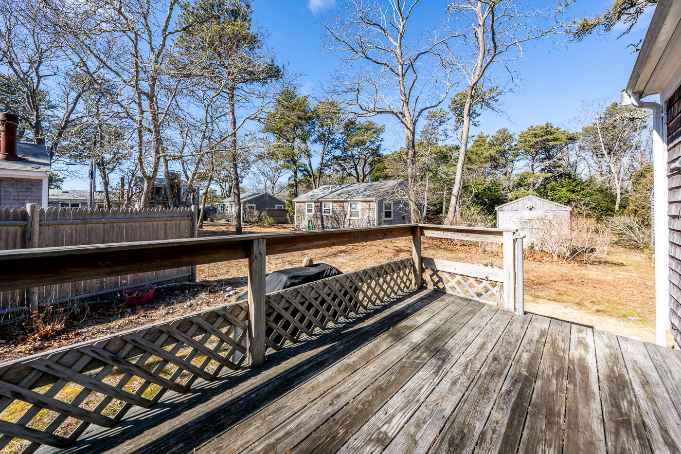 60 Long Avenue, Unit E Wellfleet, MA 02667 - Photo 17 of 22 a view of a balcony with wooden floor