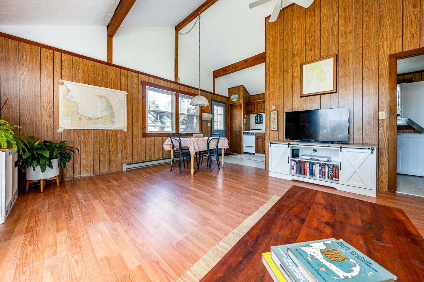 60 Long Avenue, Unit E Wellfleet, MA 02667 - Photo 10 of 22 a living room with furniture and a flat screen tv