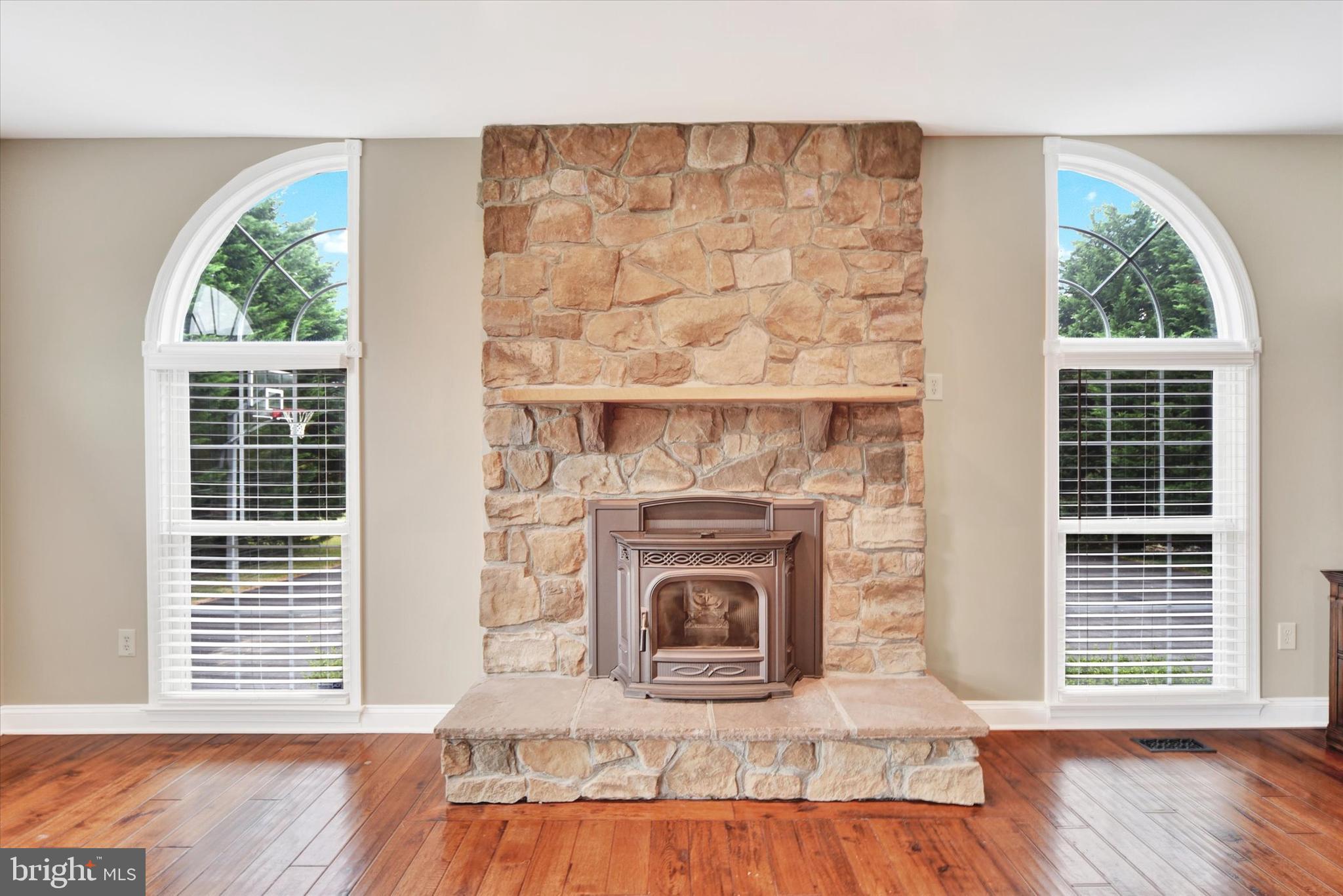 3554 Ady Road Street, MD 21154 - Photo 17 of 62 Pellet stove with stone hearth