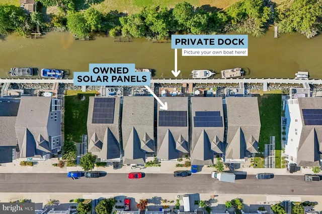 a view of water with building