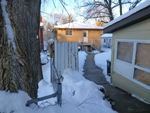 a view of a house with a patio