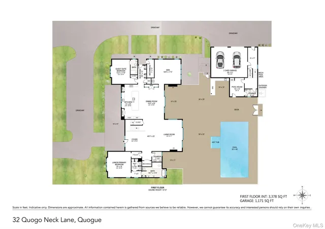 $13,995,000 | 32 Quogo Neck Lane, Quogue, NY 11959