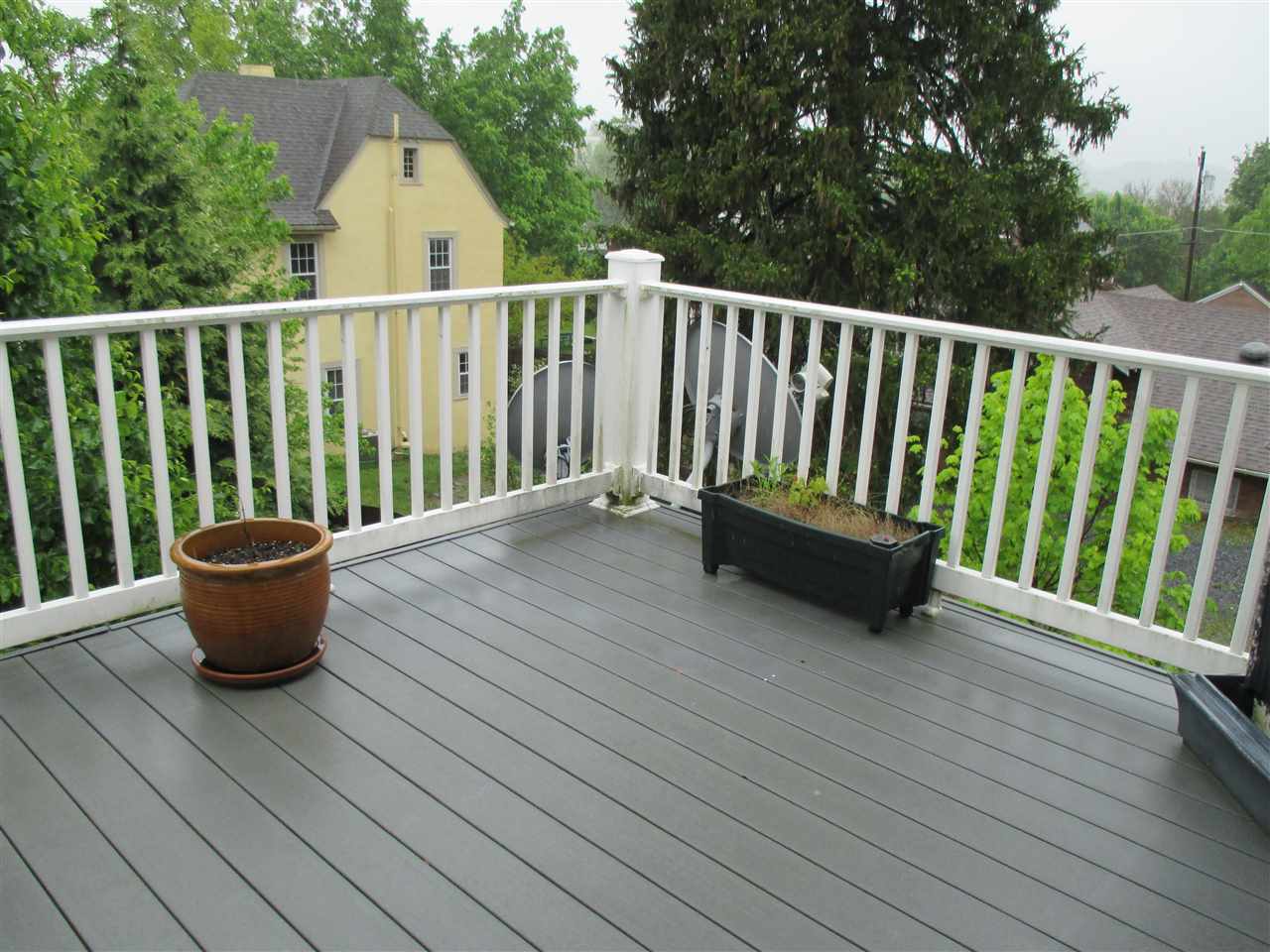 121 A Overlook Road Staunton, VA 24401 - Photo 11 of 21 a view of balcony with wooden floor and outdoor seating