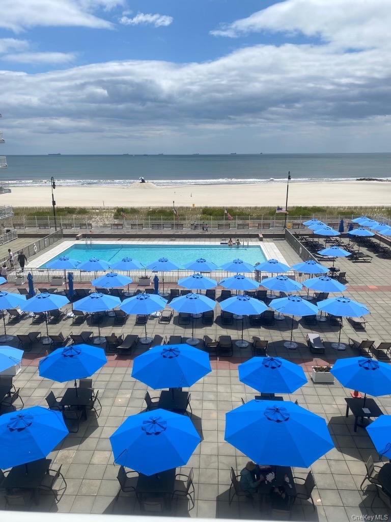 522 Shore Road, Unit 6M Long Beach, NY 11561 - Photo 17 of 28 Oceanfront heated pool and patio