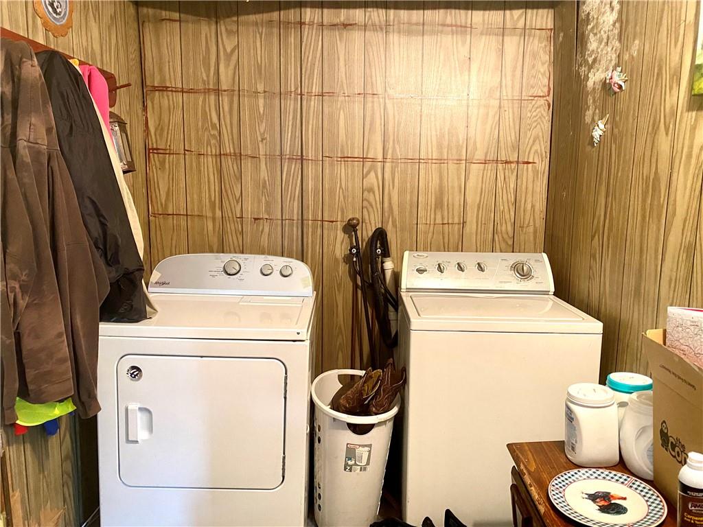 3967 Stiffler Hill Road Cherry Tree, PA 15724 - Photo 10 of 18 a utility room with dryer and washer