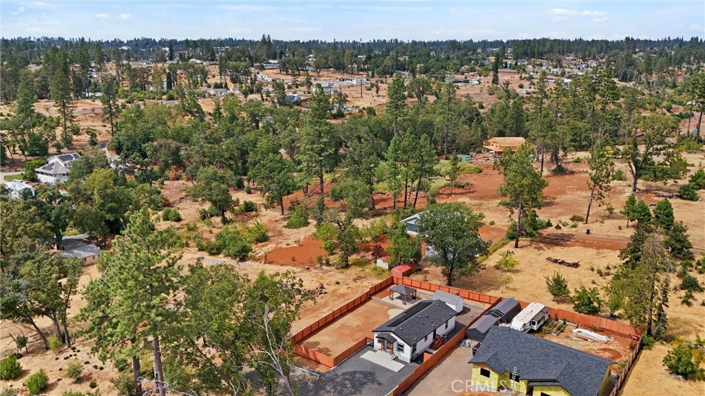 1575 La Grand View Road Paradise, CA 95969 - Photo 37 of 38 an aerial view of house with yard and mountain view in back