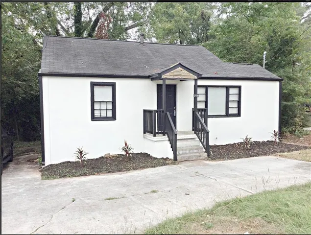 a aerial view of a house
