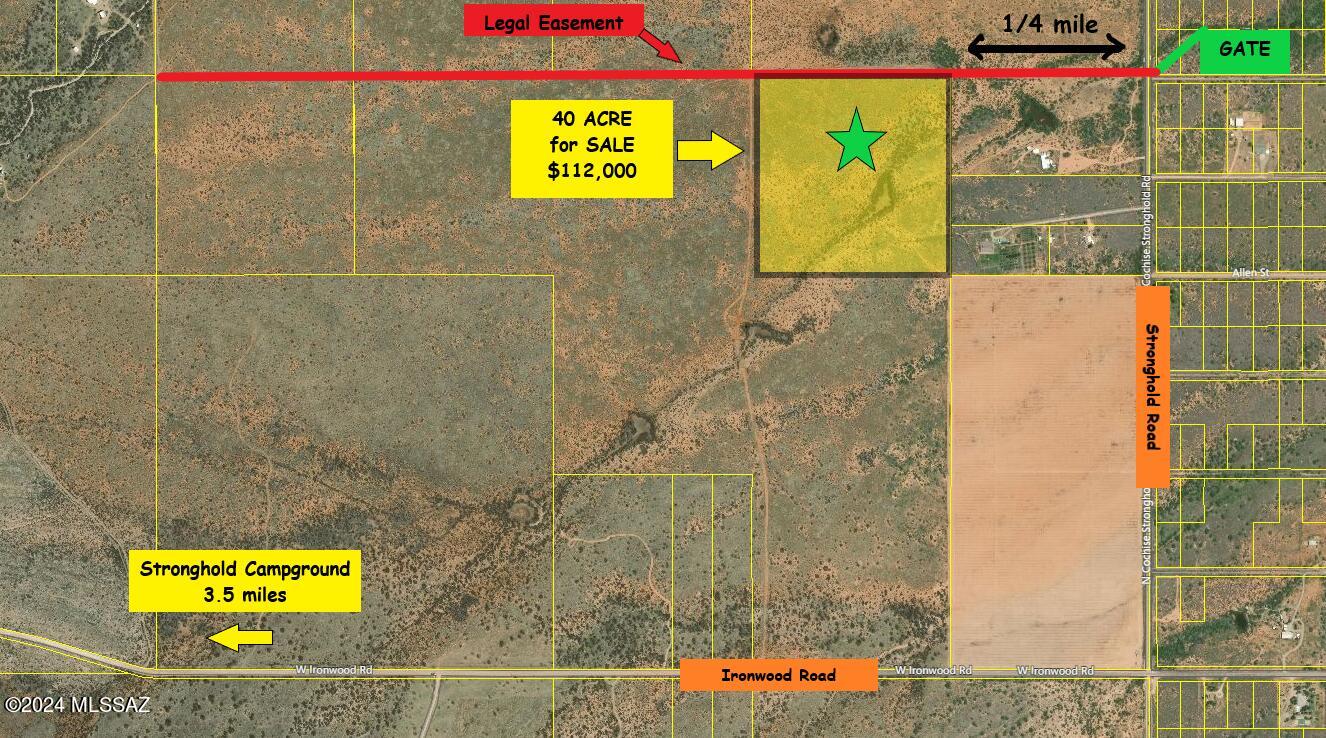 40 Ac - 1/4 M W Off Stronghold Road Cochise, AZ 85606 - Photo 4 of 17