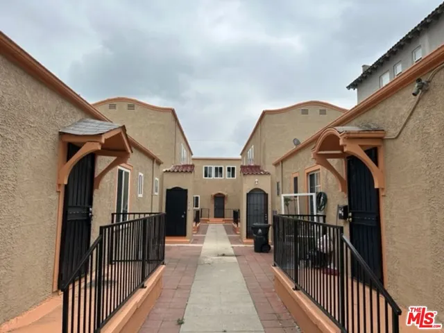 a view of a house with a balcony