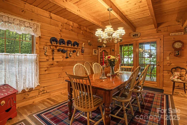 a view of a chairs and table in a patio
