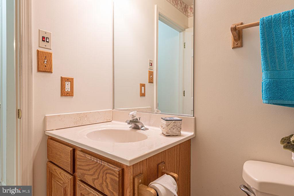 14 Liberty Street Ocean Pines, MD 21811 - Photo 48 of 69 a bathroom with a sink mirror vanity and toilet