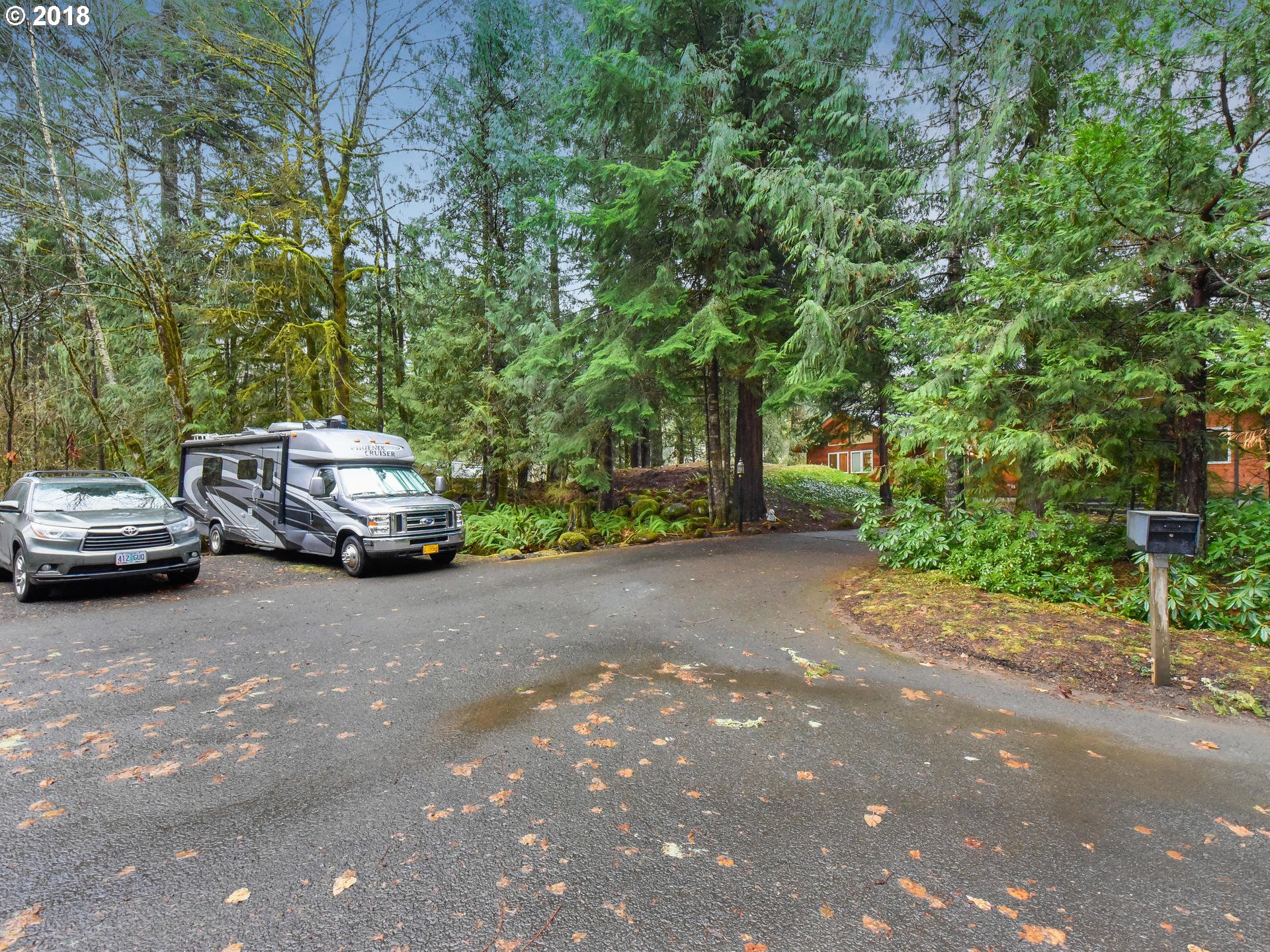 22200 East Lolo Pass Road Rhododendron, OR 97049 - Photo 5 of 32 a view of a car parked on the side of a street